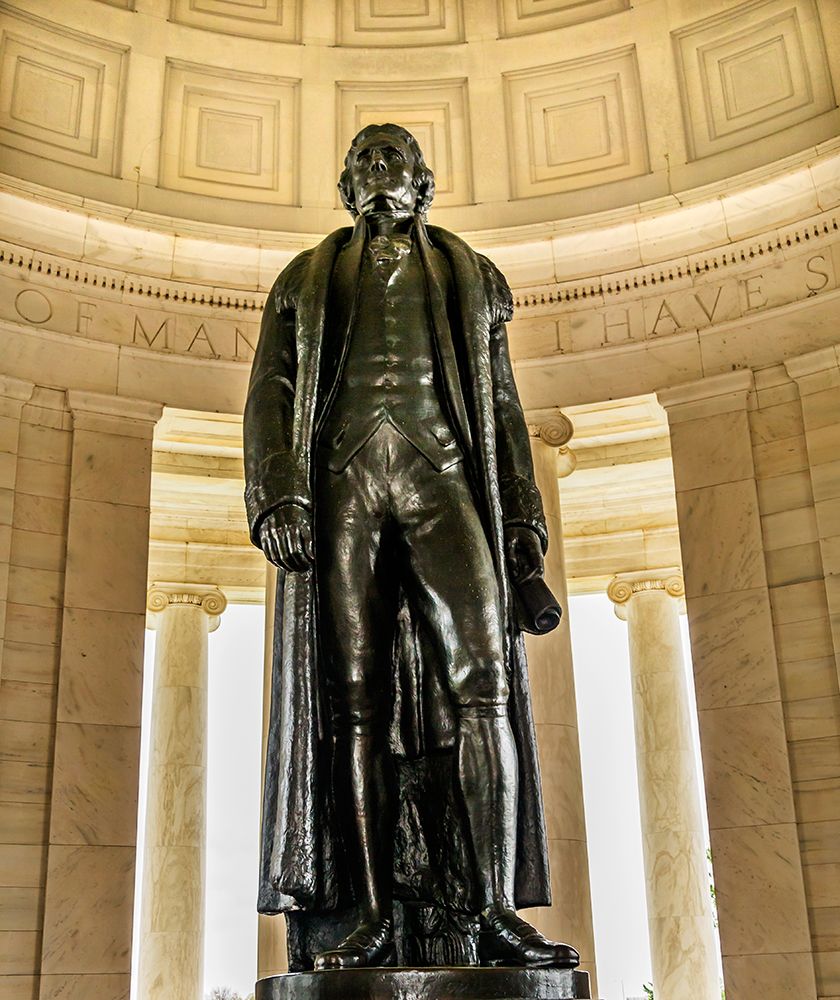 Bronze Jefferson Statue-Jefferson Memorial-Washington DC-Statue by Rudolph Evans 1947